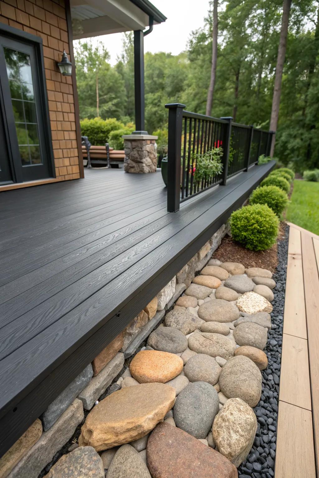 Texture variations add depth and interest to your deck.