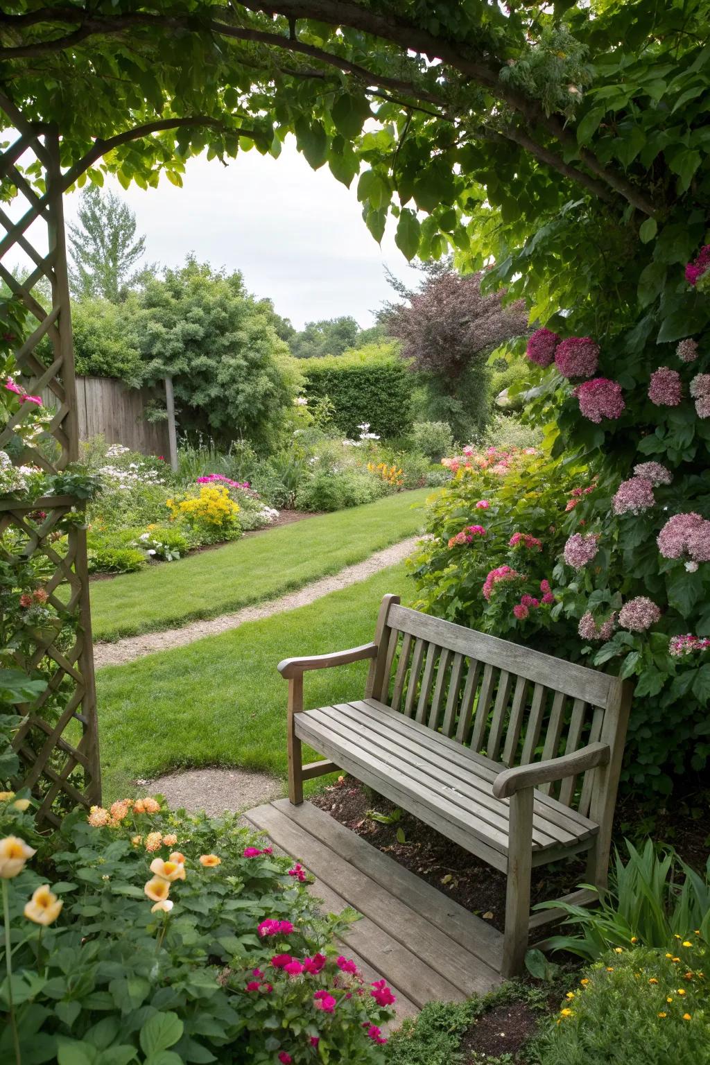 An inviting seating area can be budget-friendly and charming.