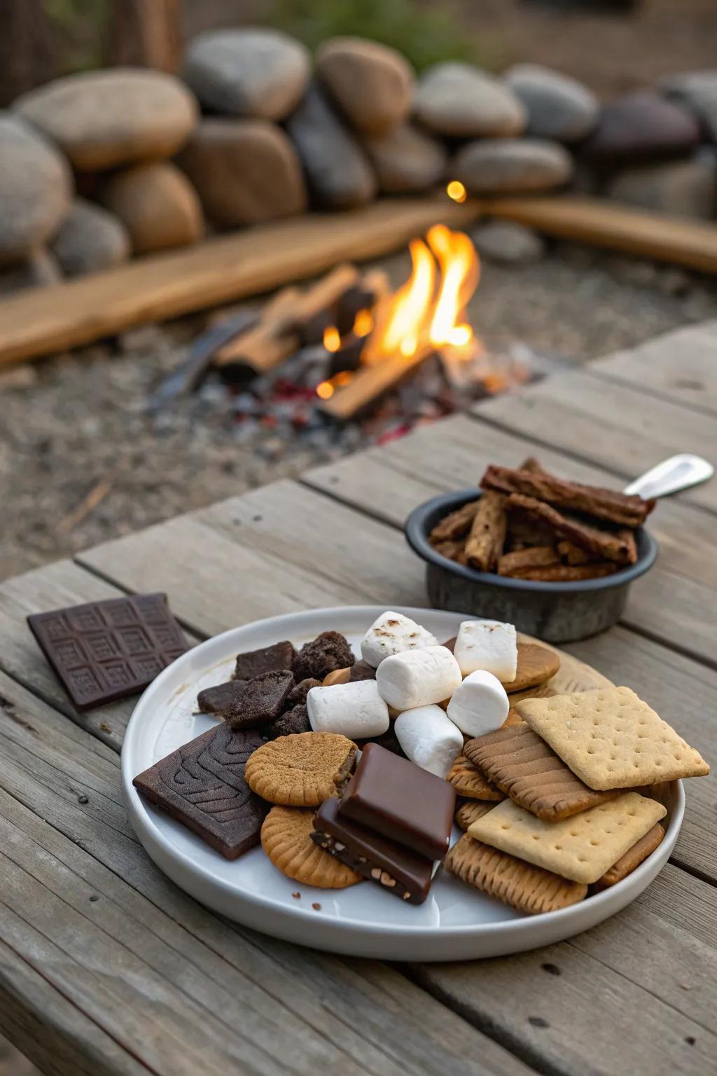S'mores bring a sweet touch to your backyard adventure.