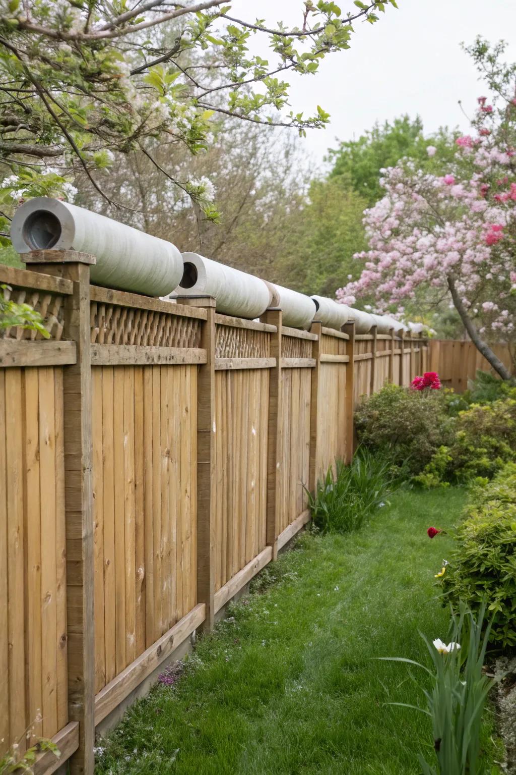 Cat rollers make fences unscalable for even the most determined climbers.