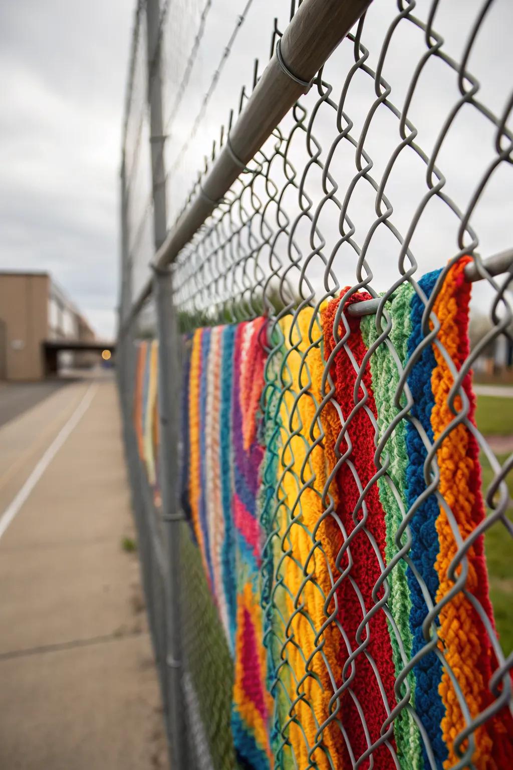 DIY fabric weaving turns gaps into art.