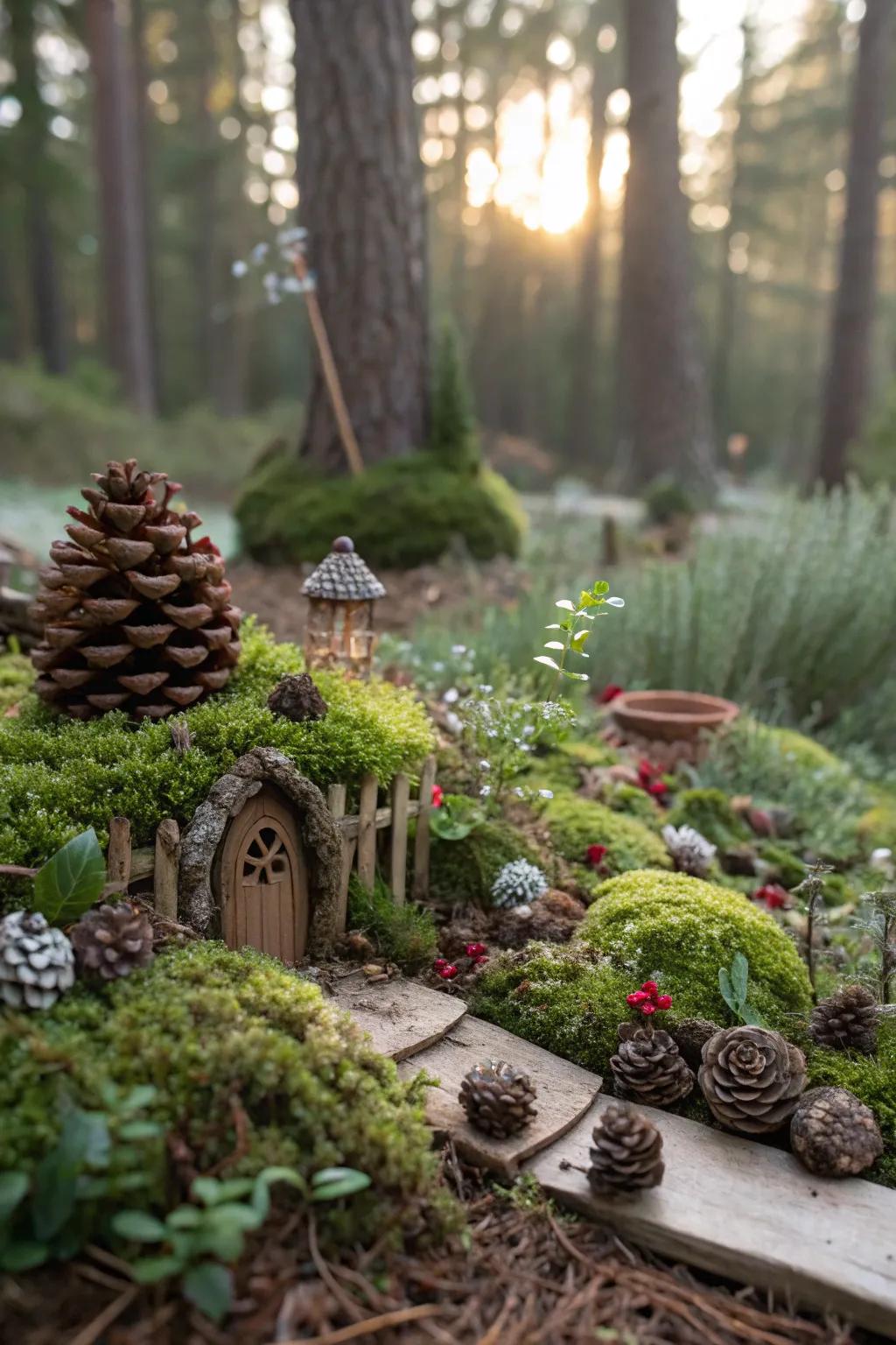 Natural elements bring balance and texture to the scene.