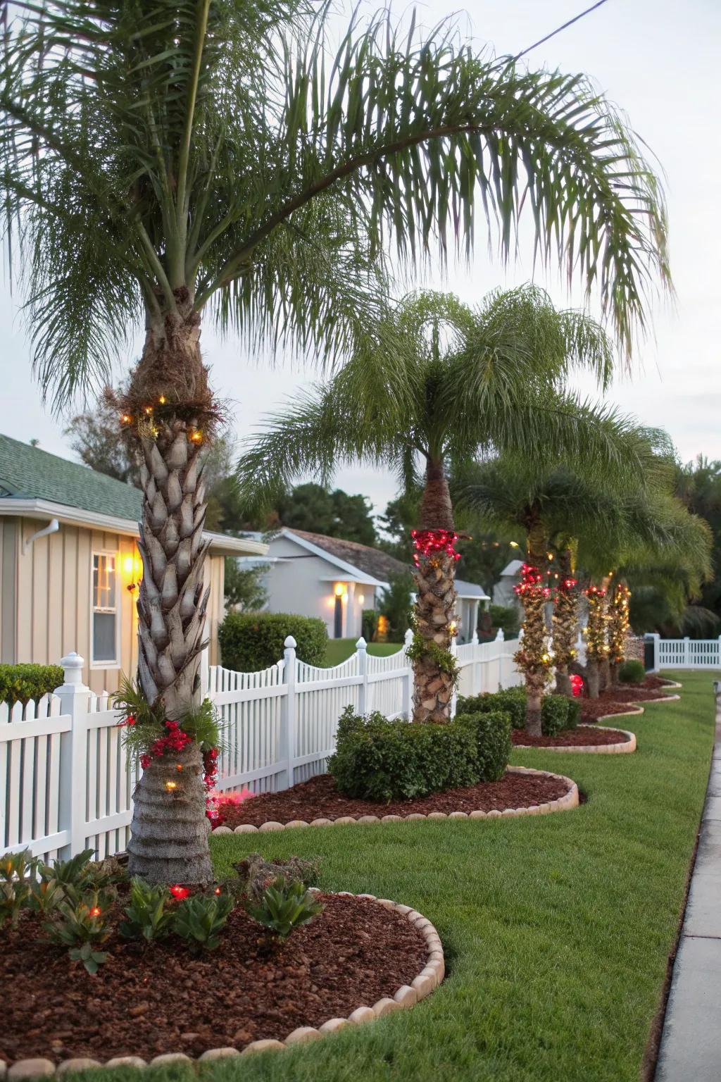 Keep things neat with a tidy mulch base.