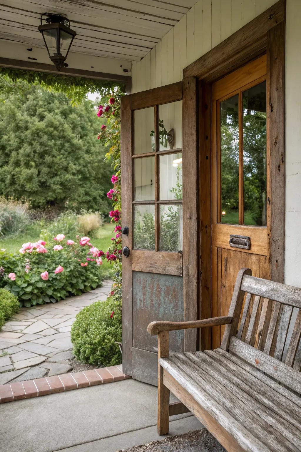 Weathered wood adds rustic charm to your coastal decor.