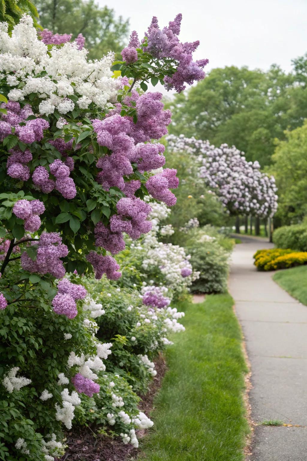 Spirea extends the blooming season in lilac gardens.