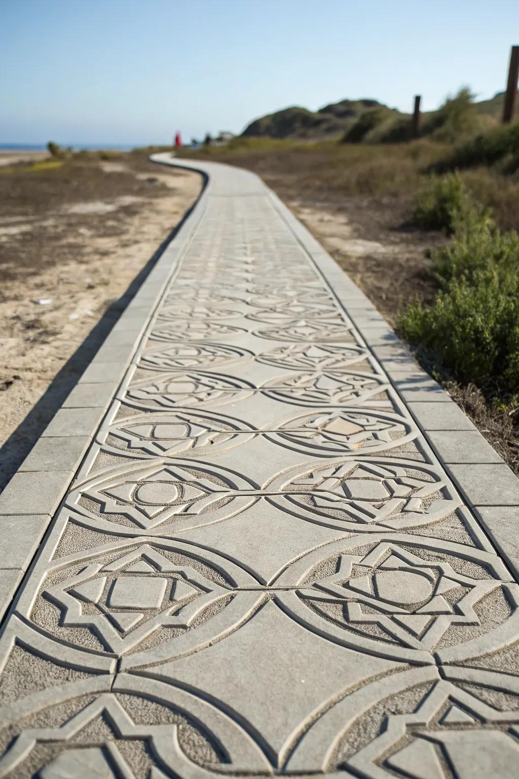 Turn your path into a work of art with geometric patterns.