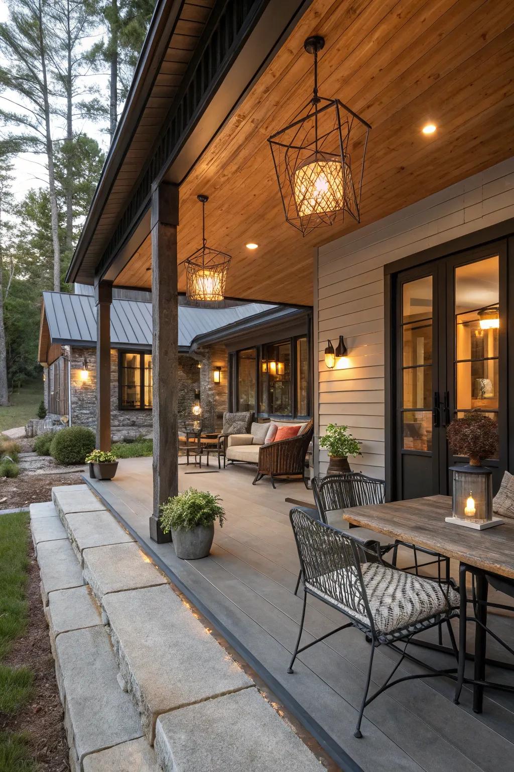 Blend different styles to create a porch that's uniquely yours.