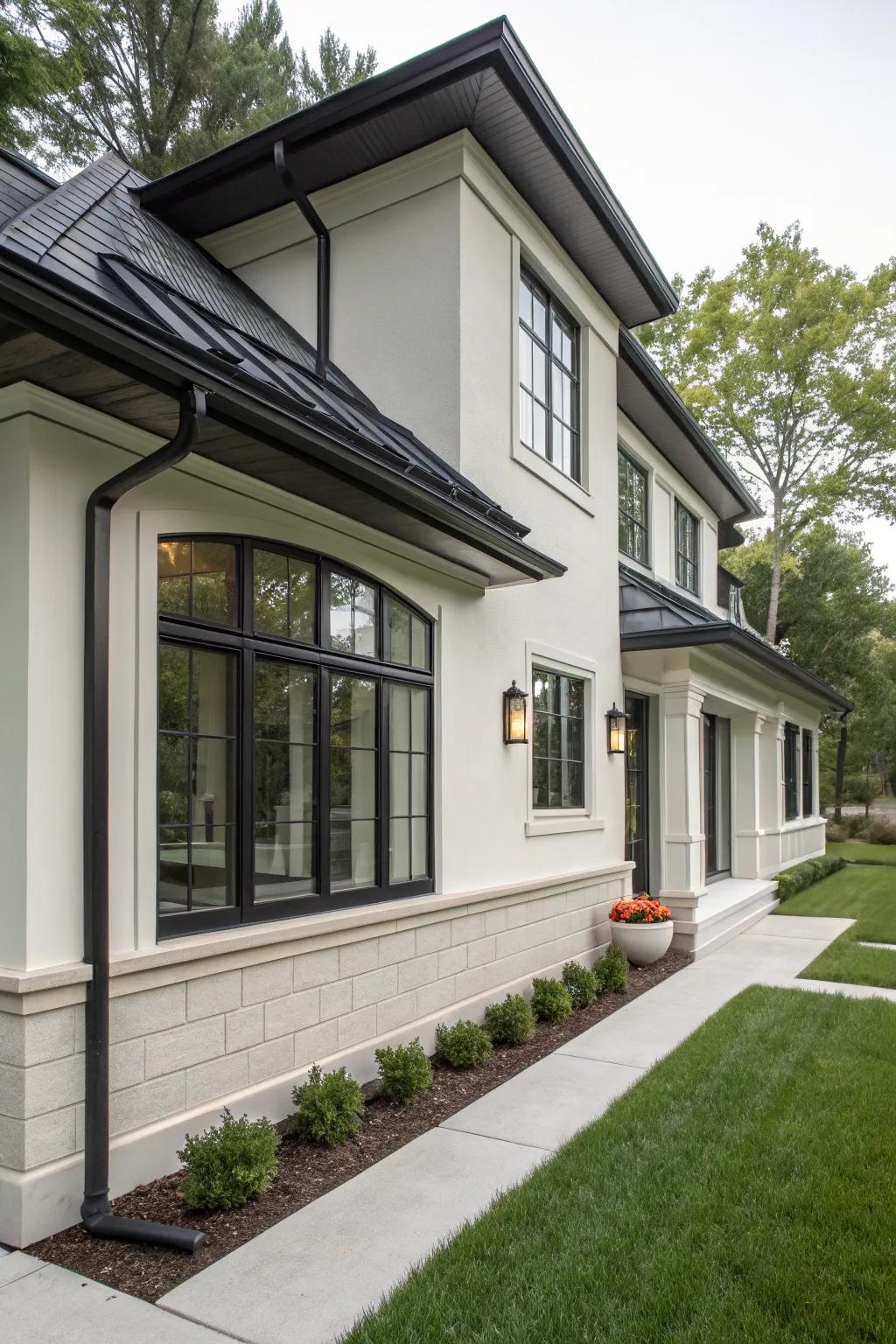 Timeless charm: Modern minimalist window trim.
