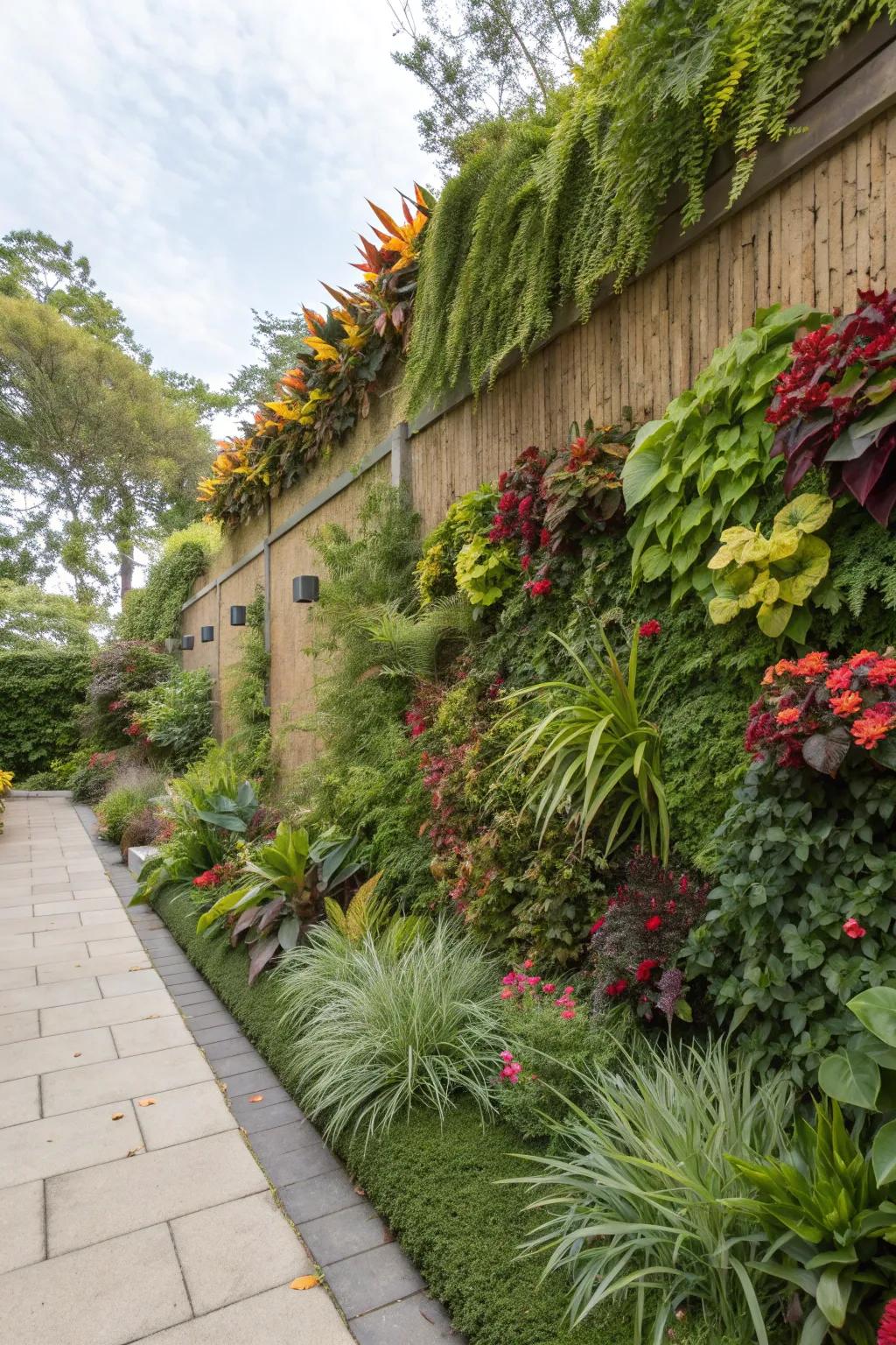 Transform walls with a vertical garden.