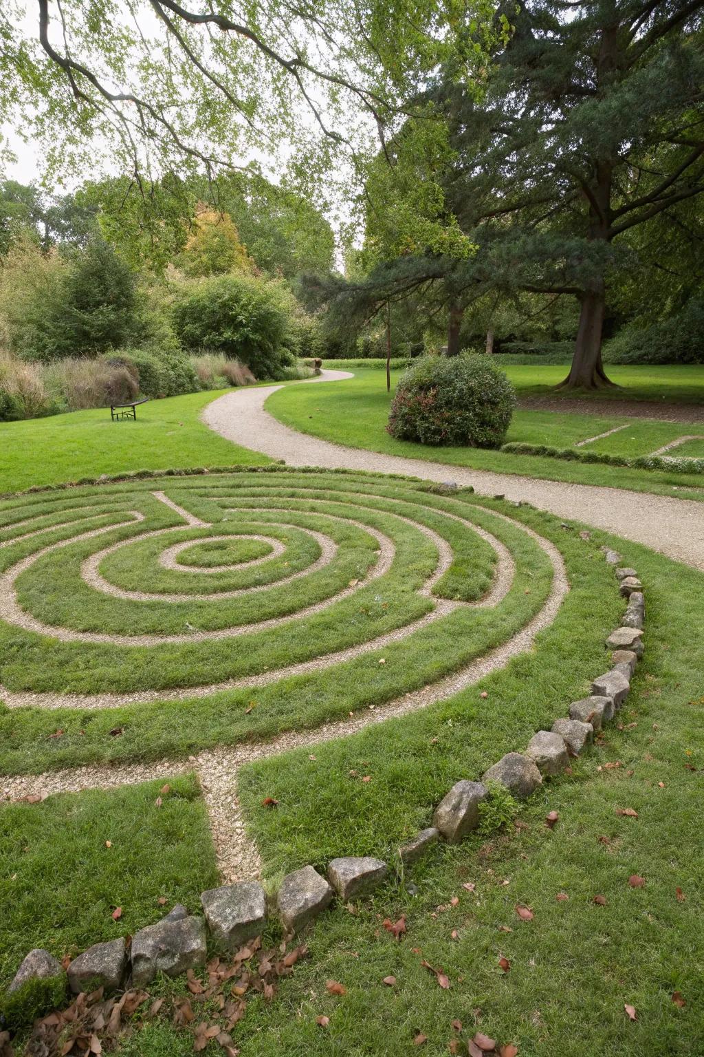 Spirals create an eye-catching and artistic statement.