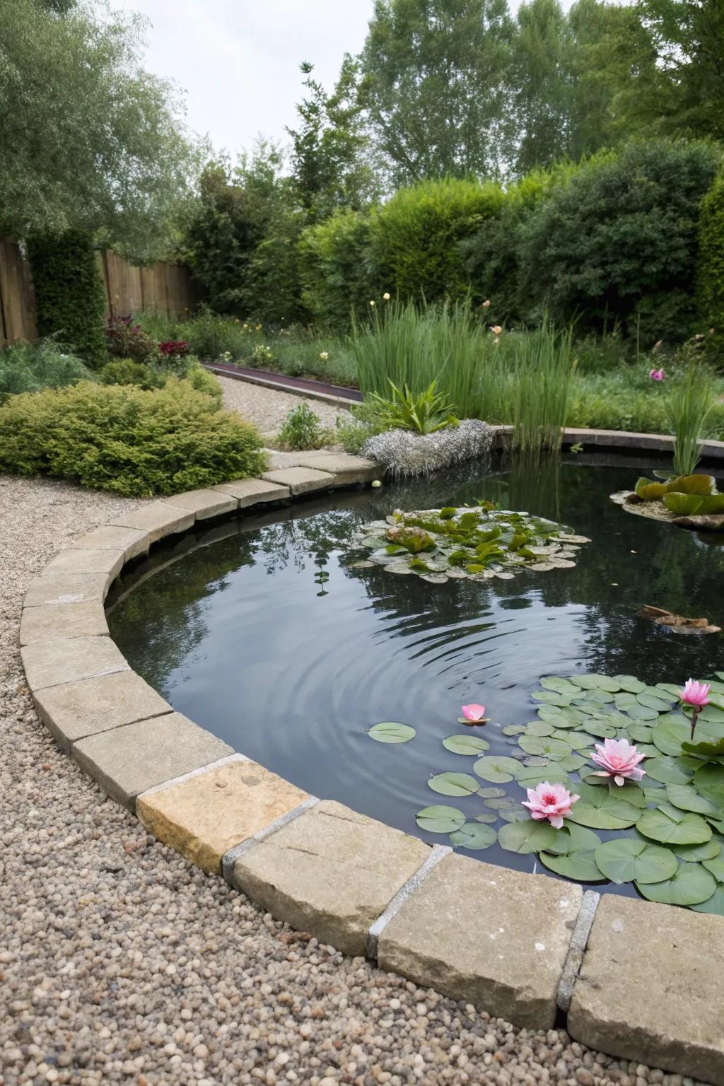 Enhance your water features with the natural look of crushed stone.