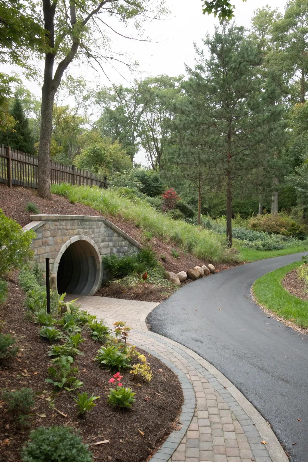 Culvert designs that blend with driveways create visual harmony.