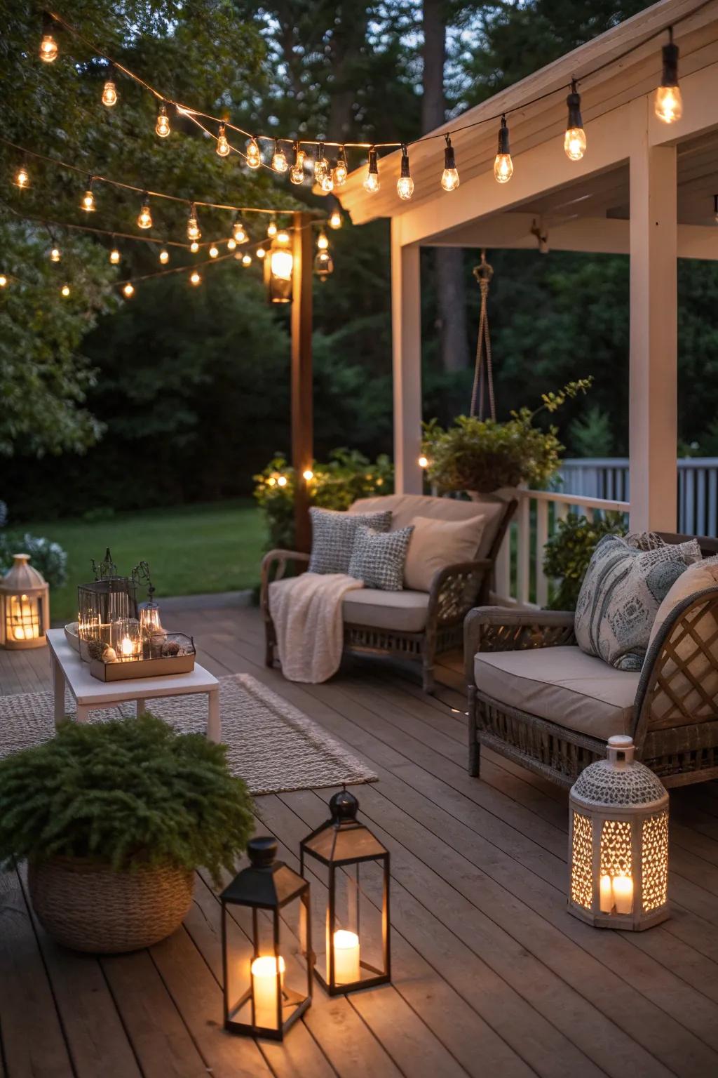 Ambient lighting sets the mood for any occasion.