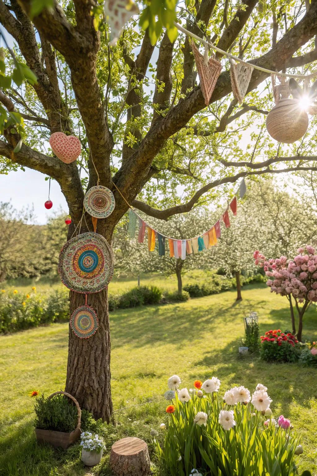 Handmade crafts bring a personal and unique charm to your tree decorations.
