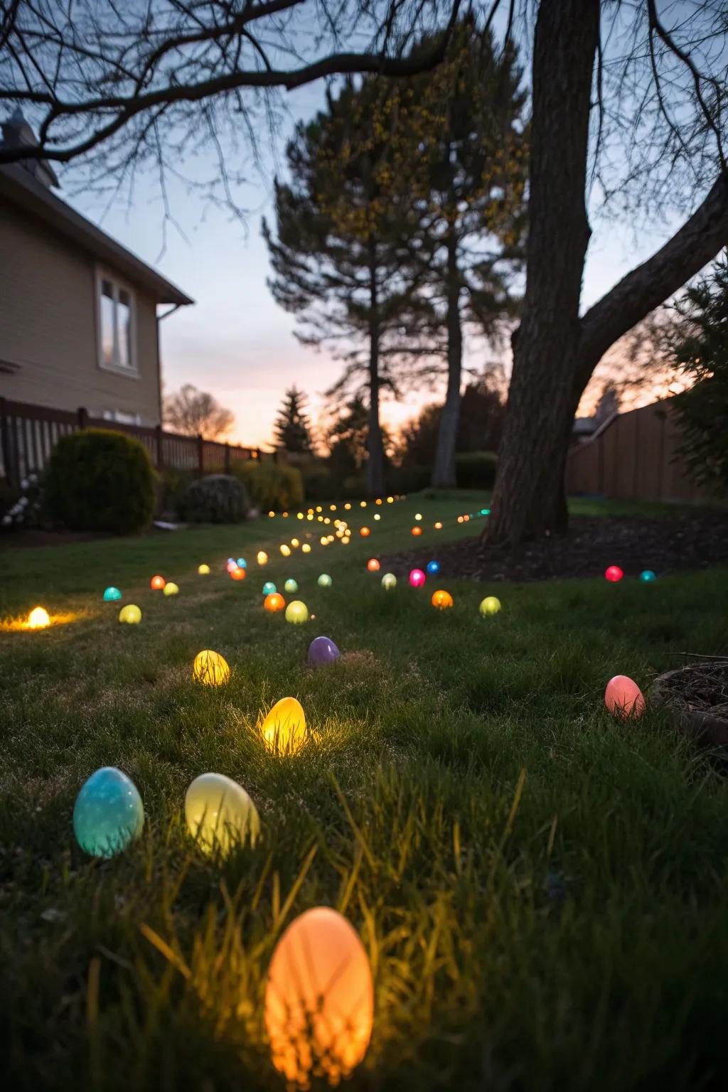 Bring magic to your Easter with a glow-in-the-dark egg hunt.