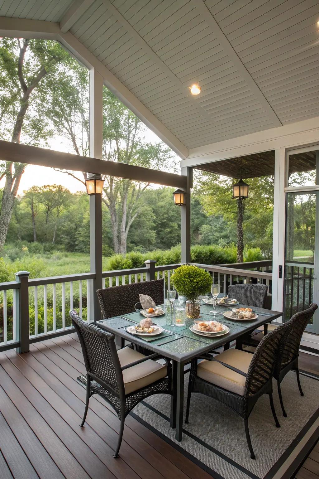 A delightful spot for outdoor dining.