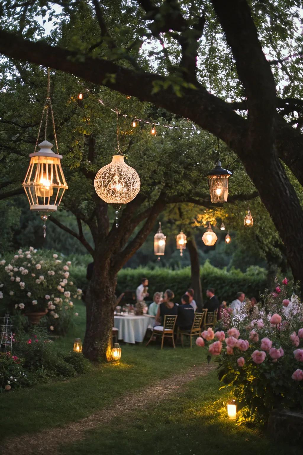 Whimsical decor details elevate the enchanting atmosphere.