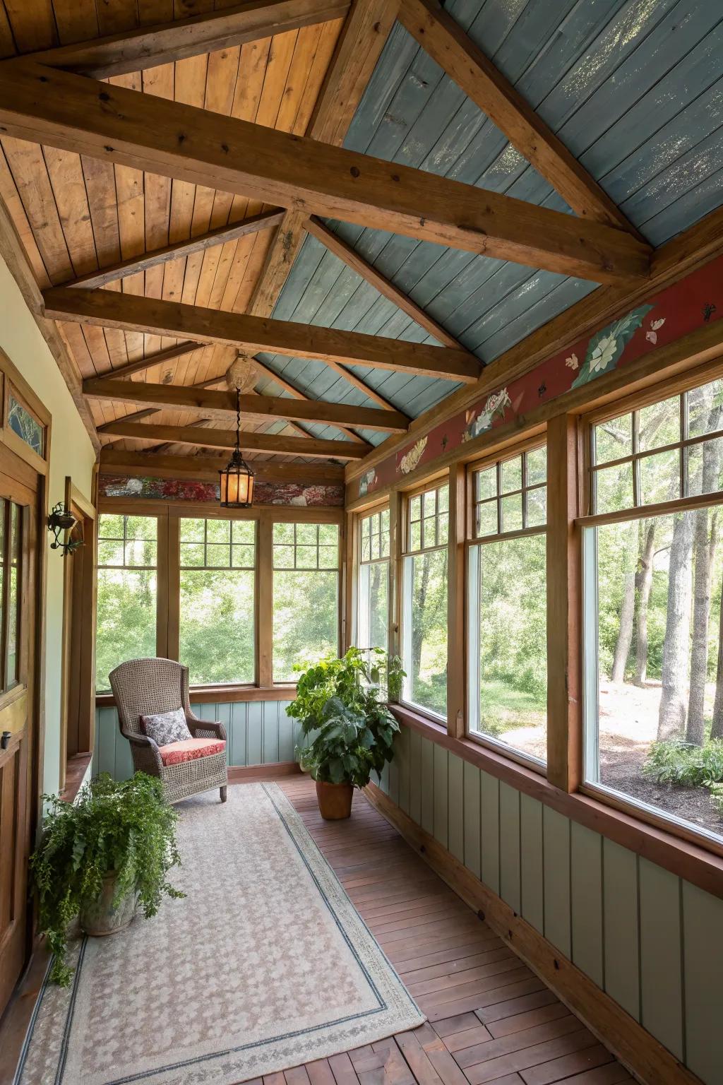 Ceiling features add architectural charm.
