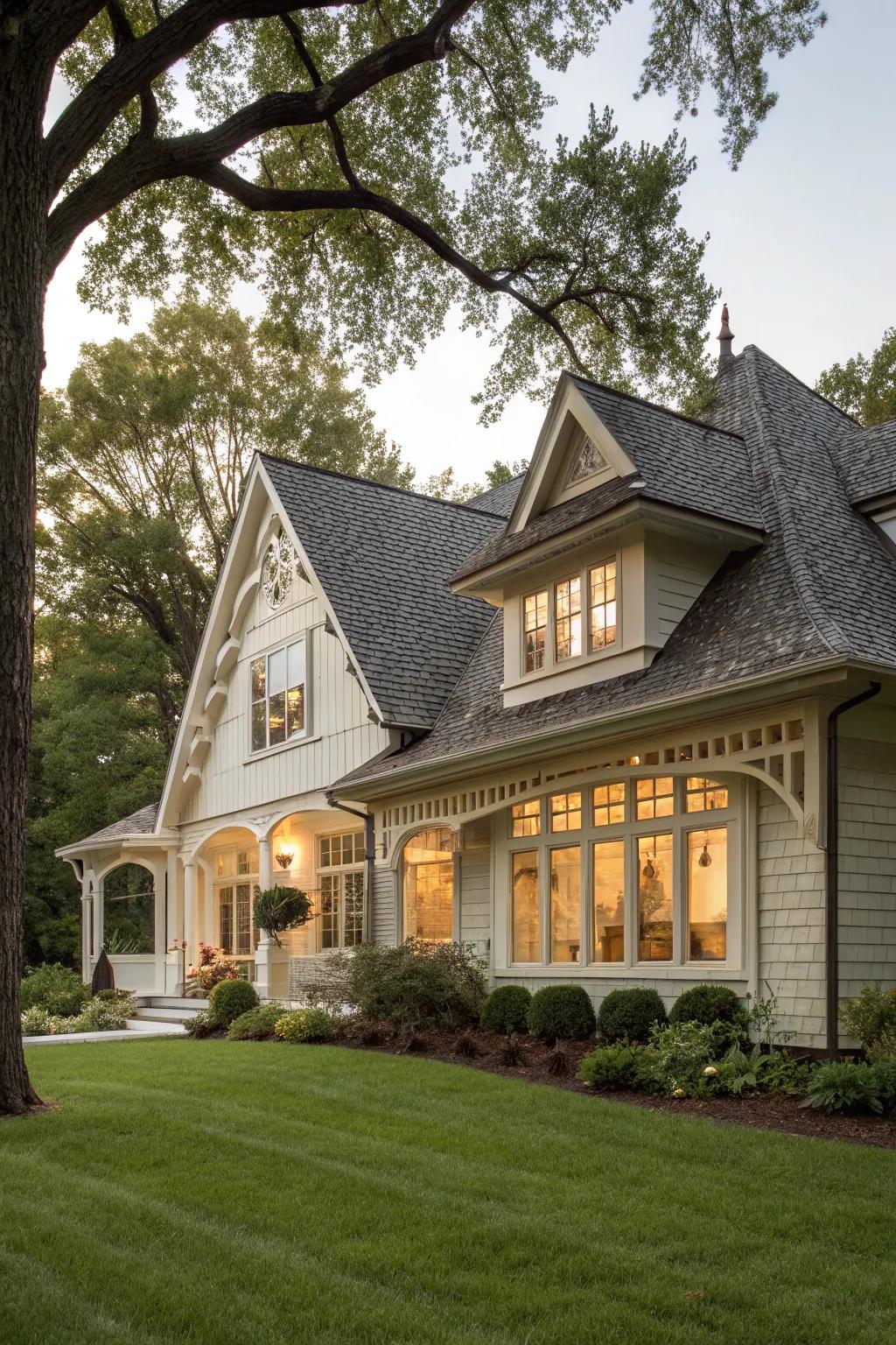Transom windows that beautifully highlight architectural features.