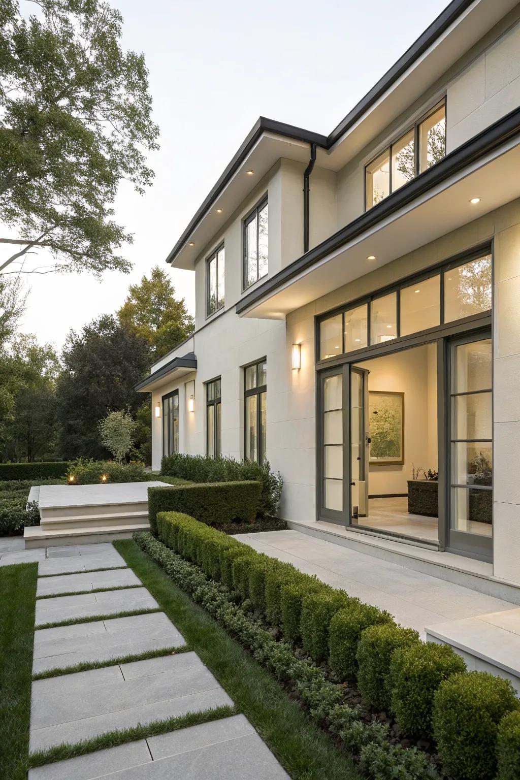 Minimalist trim creates a sleek and sophisticated appearance.