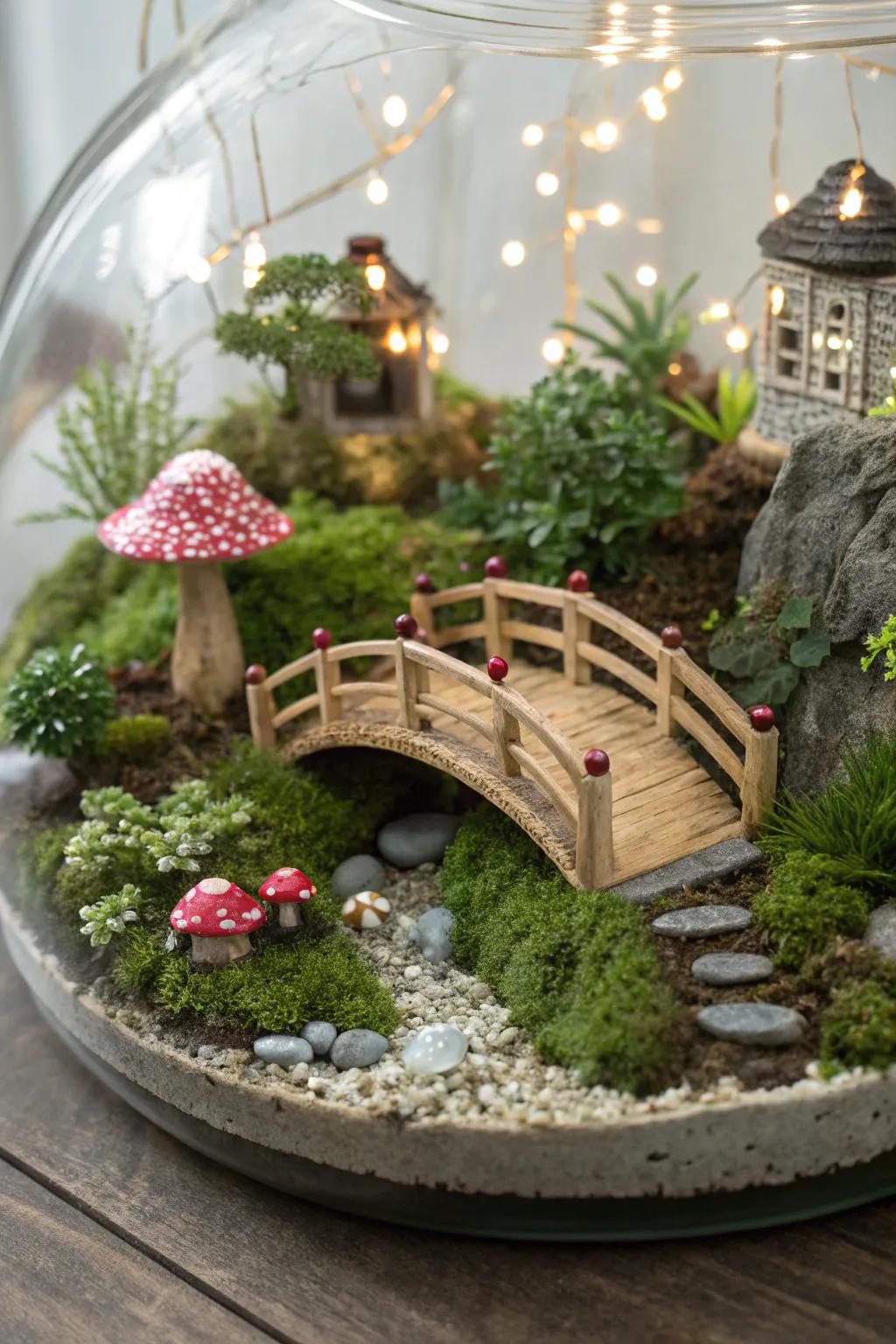 An enchanted bridge crossing for adventurous fairies.