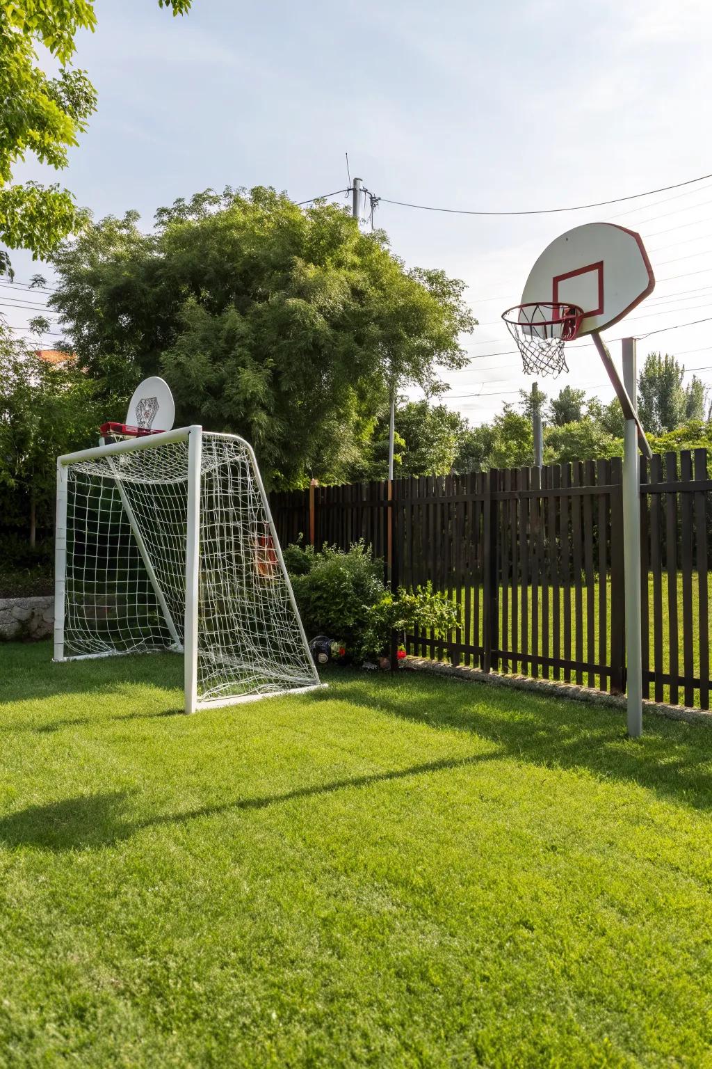 An activity zone perfect for sports enthusiasts.