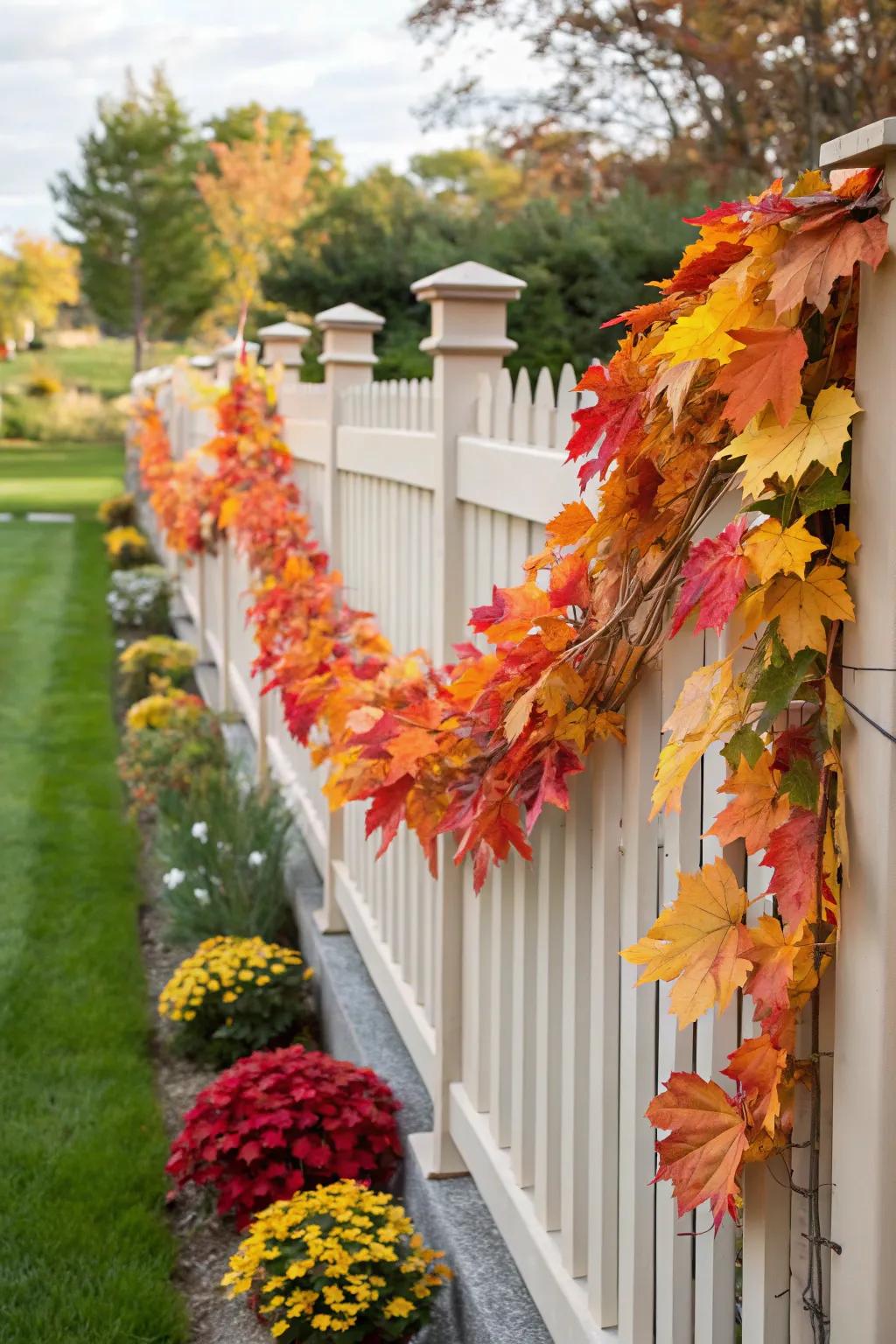 Seasonal decorations bringing a festive touch to the garden.