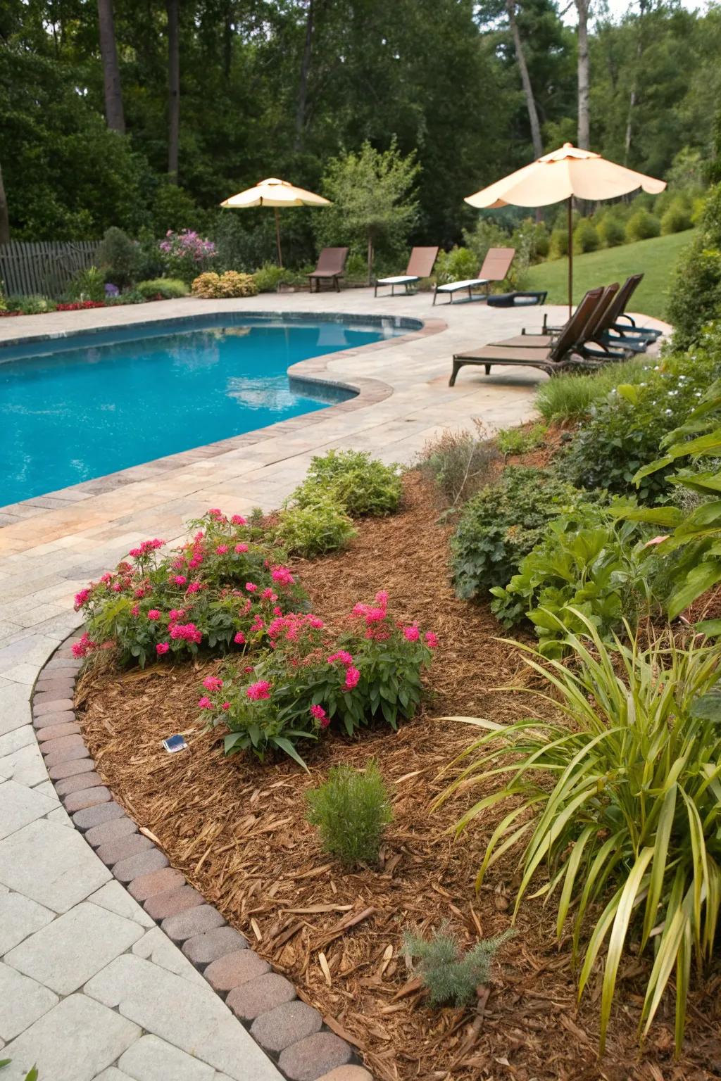 Mulch keeps your garden neat and highlights your plants beautifully.