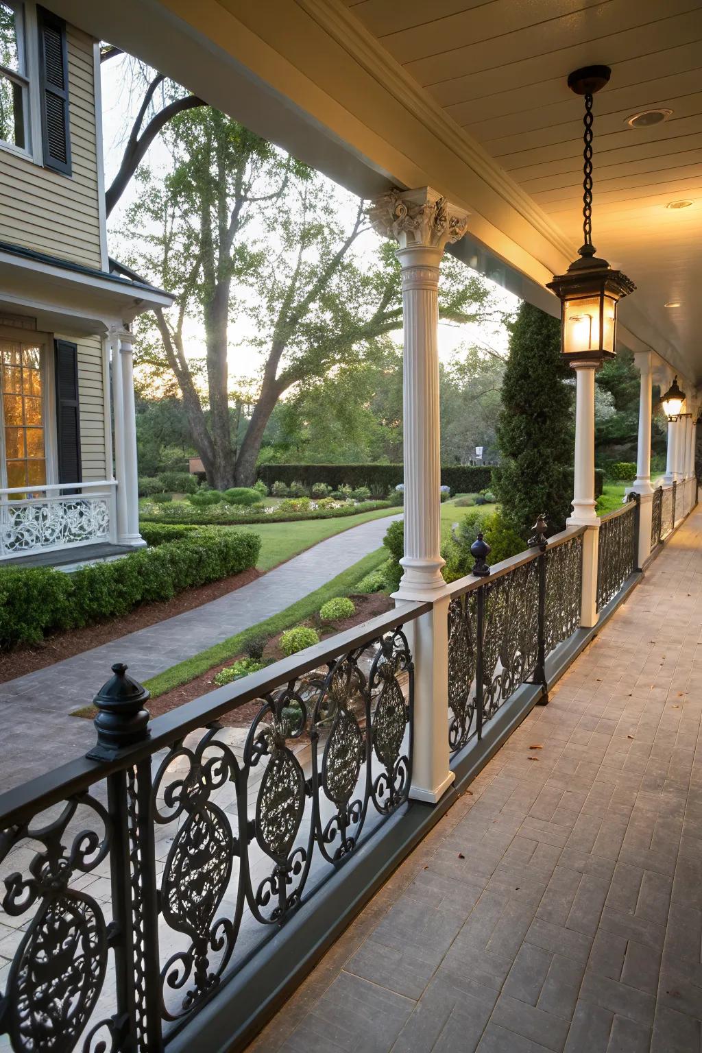 Enhance your porch with stylish railings.