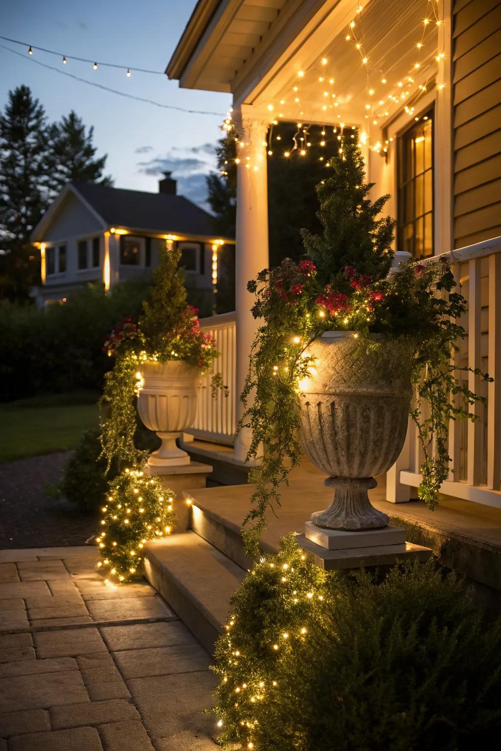 Create a magical atmosphere with fairy lights.