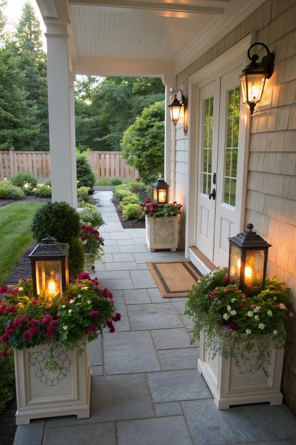 Symmetry brings balance and harmony to your porch decor.