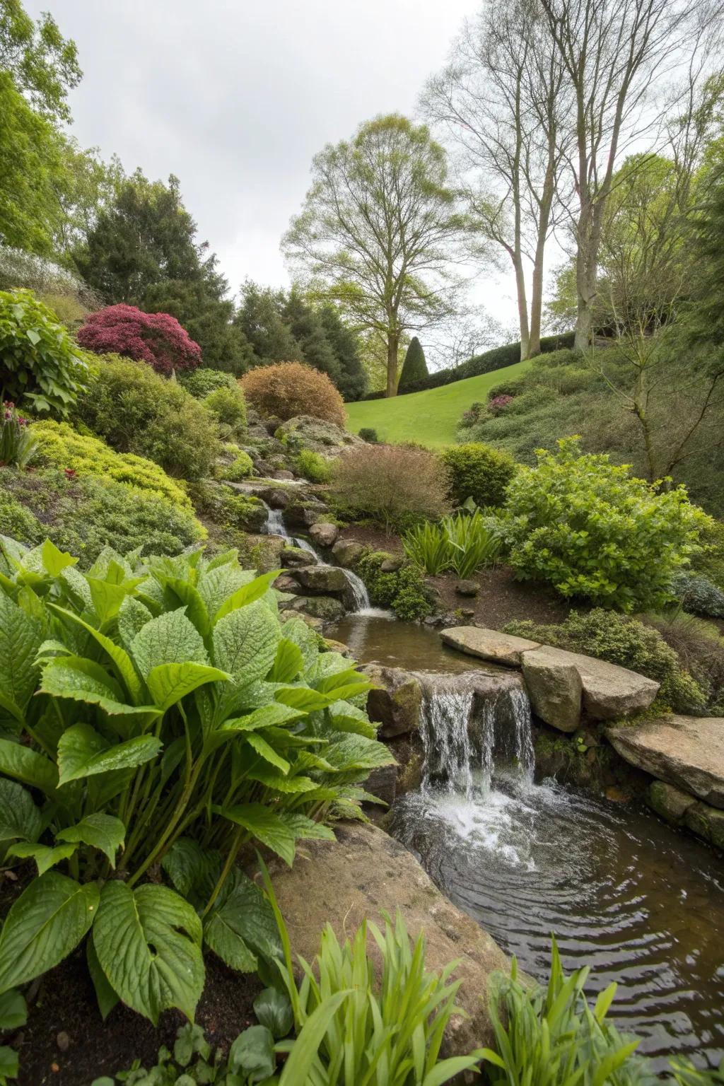 A water feature adds enchantment and tranquility to your garden.