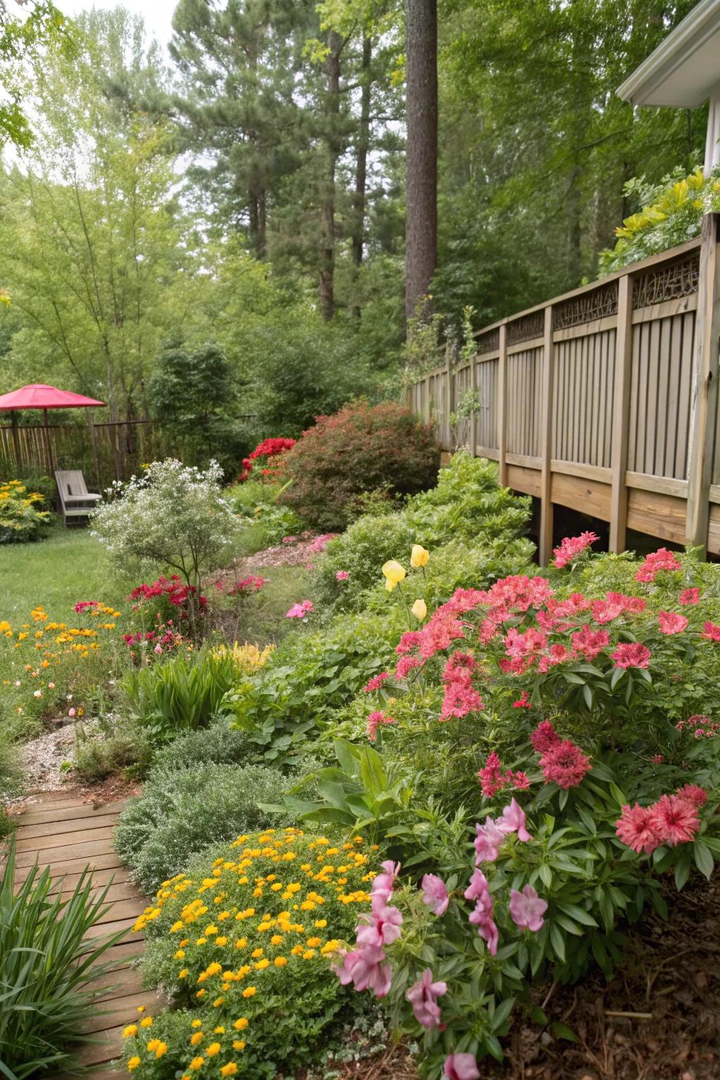 Native plants thrive with minimal maintenance.