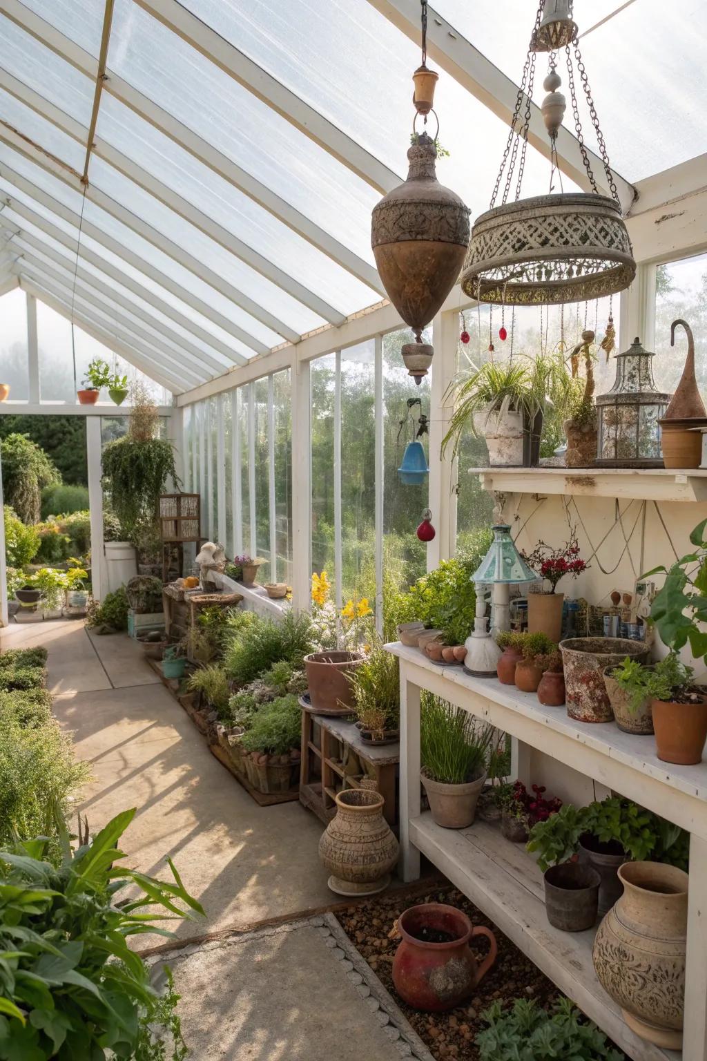 Personal touches make your greenhouse truly yours.