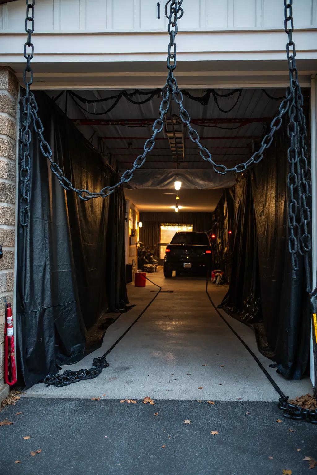 Invite guests for a spine-tingling walk through the tunnel of terror.