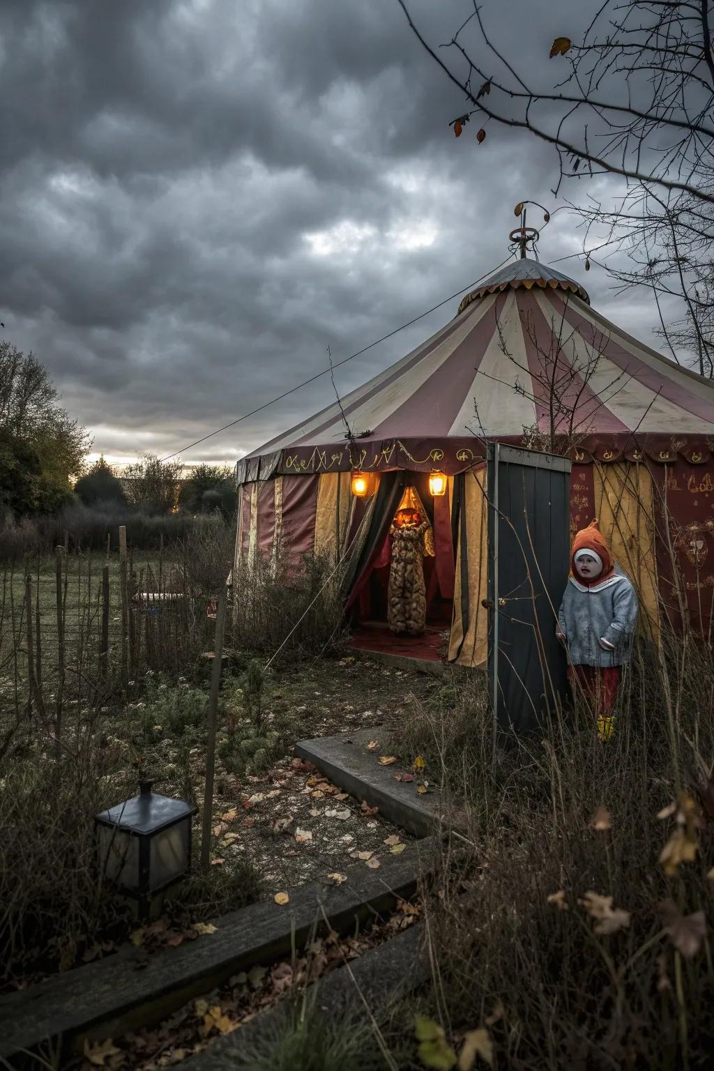 Dare to enter the creepy circus tent and meet the unexpected.