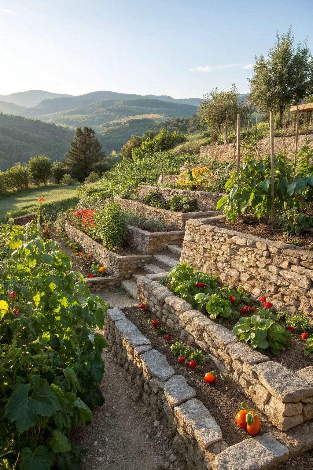 Retaining walls provide structure and style to your garden.