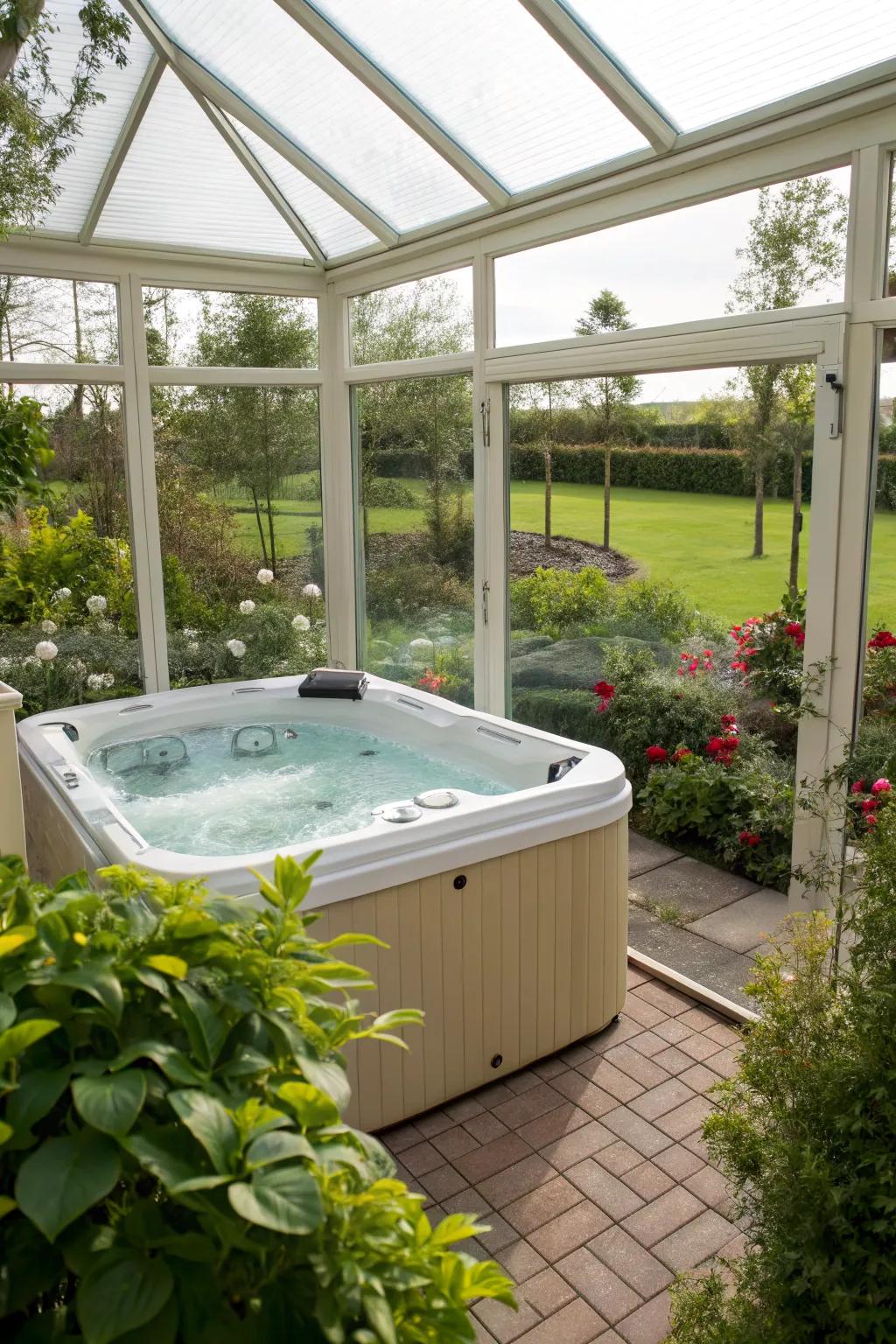 Enjoy the sun and stay protected with a temporary solarium.