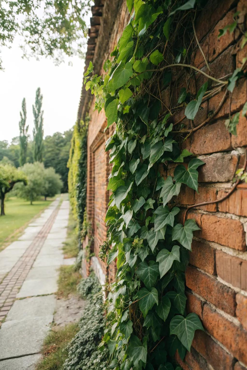Climbing plants add a touch of nature's elegance to your walls.