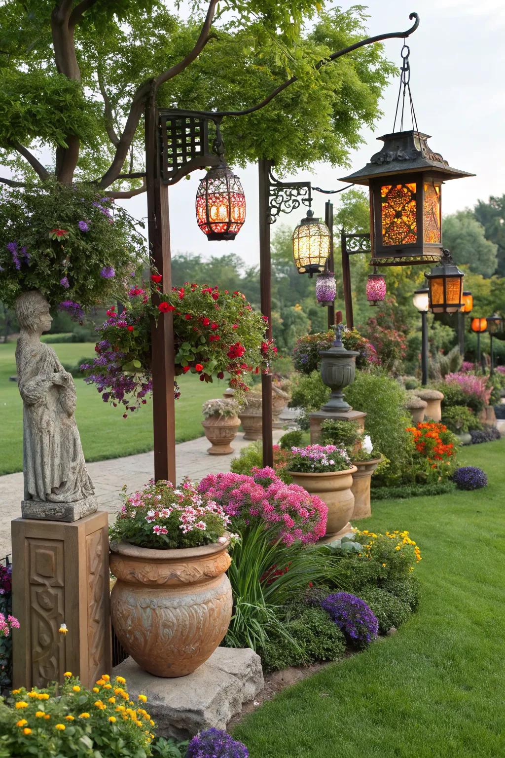 Decorative elements that add personality to the landscape.