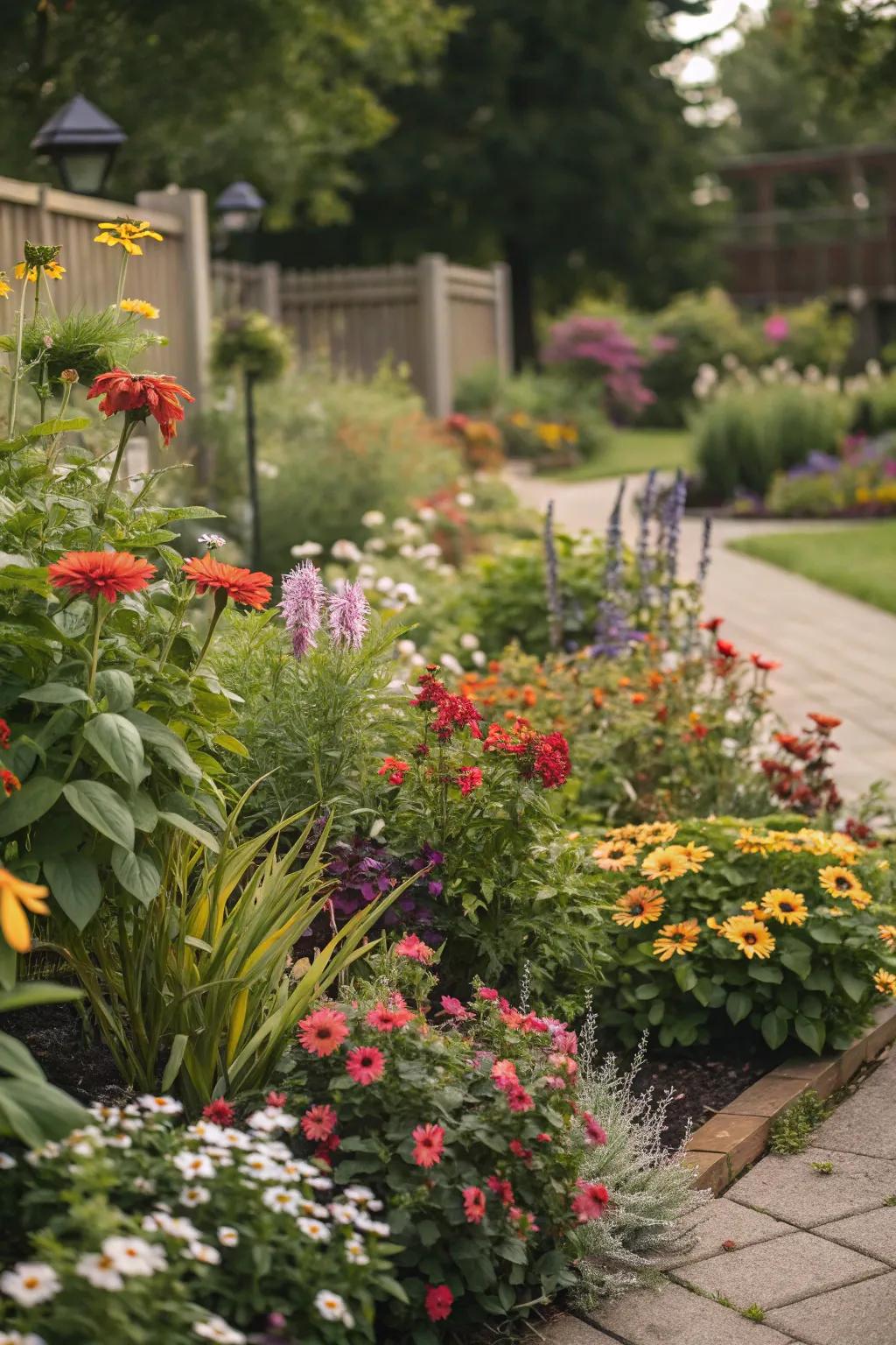 Infuse your garden with vibrant colors for visual appeal.
