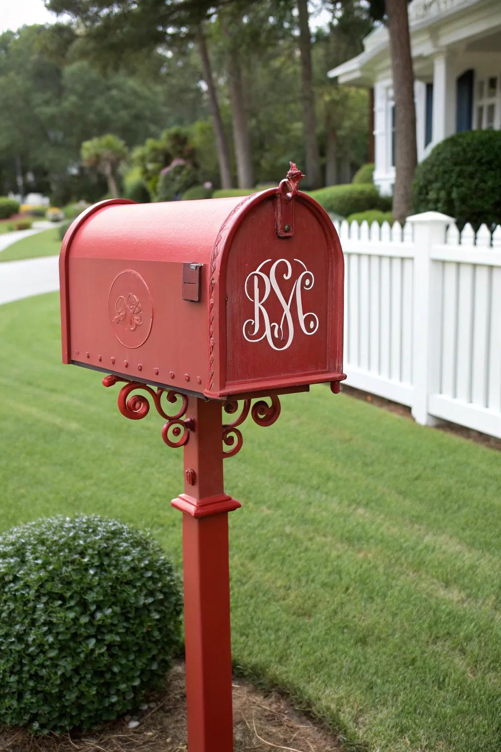 Add elegance with a classic monogram.