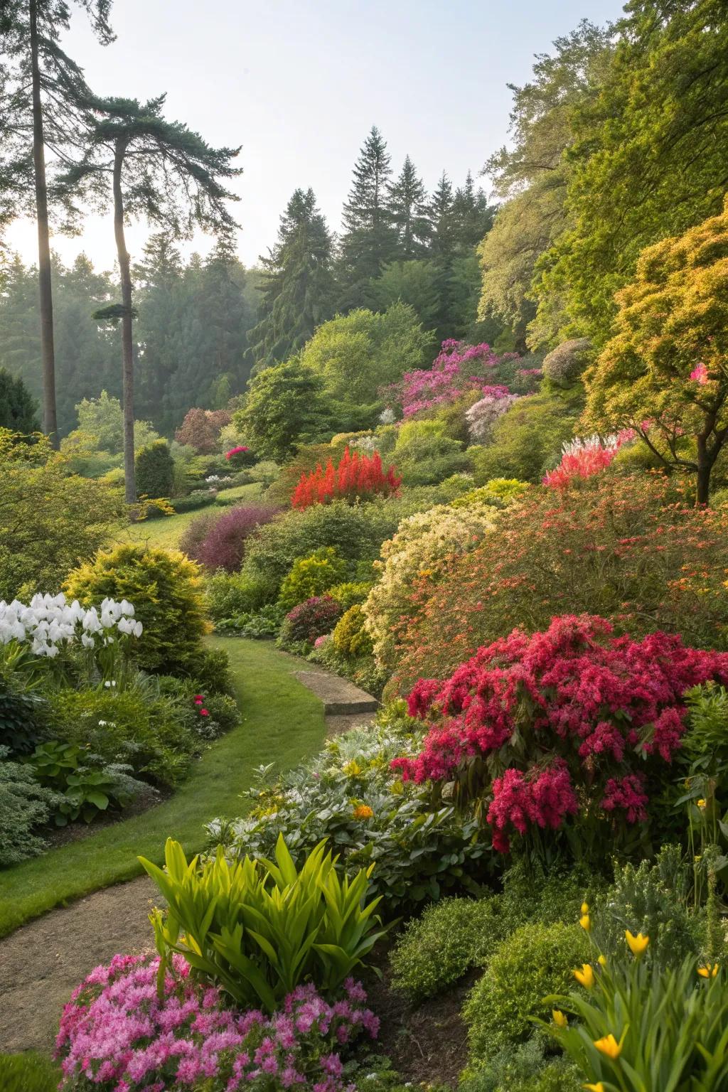 Color and texture add visual interest to your garden.