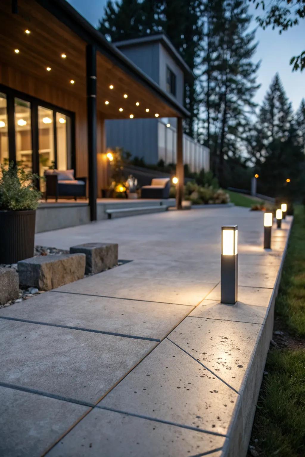 Lighting transforms your patio into a magical evening retreat.