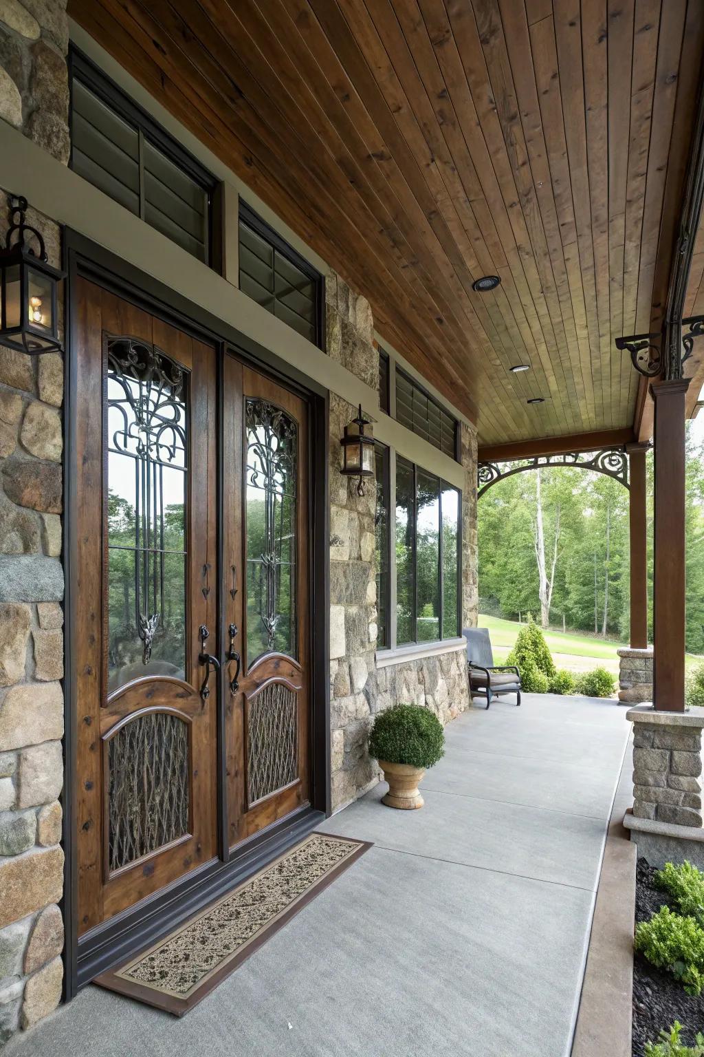 Architectural elements enhance design and function.