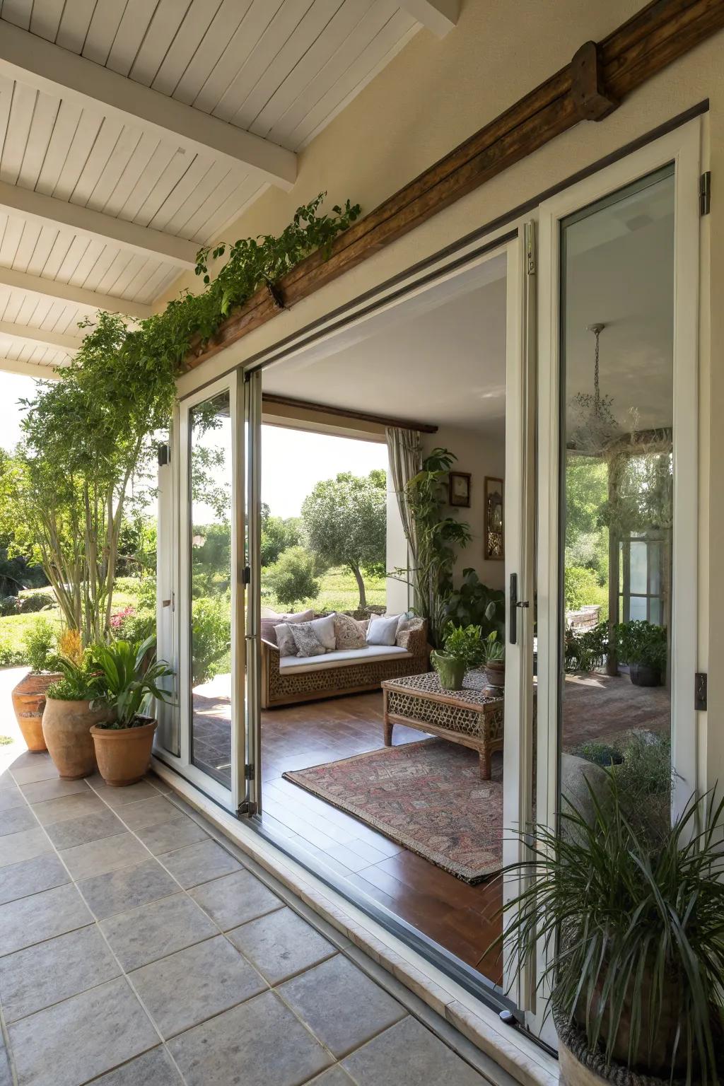 Seamless indoor-outdoor flow enhances space.