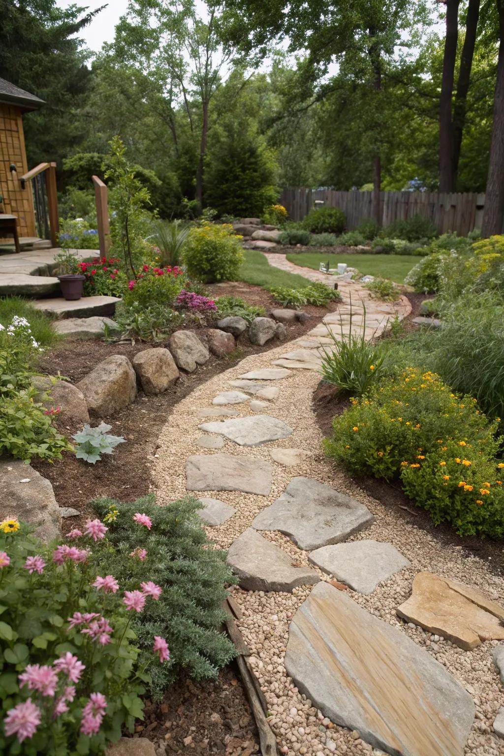 Enhance your landscape's texture with natural elements.