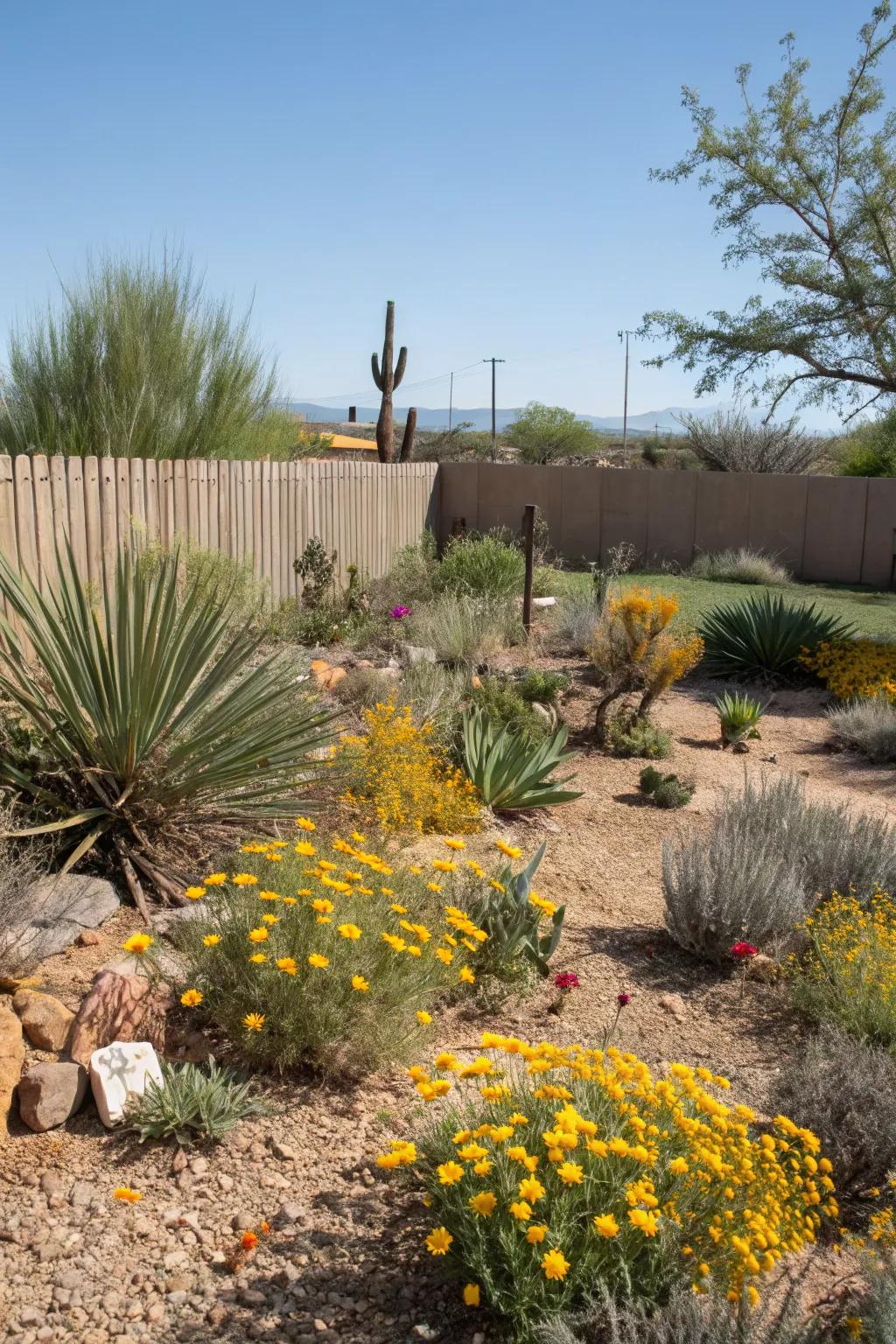 Native plants ensure a thriving and eco-friendly backyard.