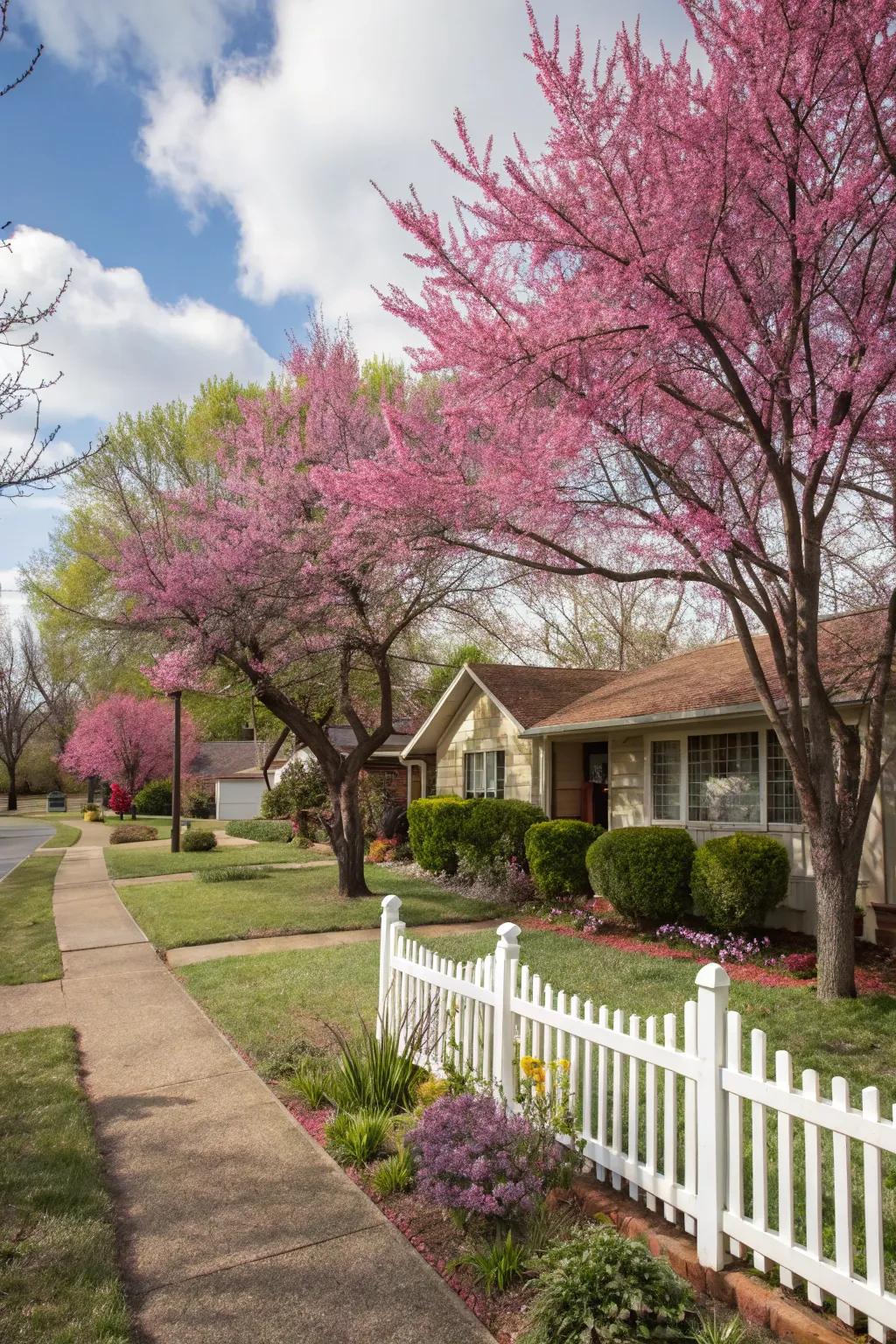 Redbuds add color and value to your front yard.