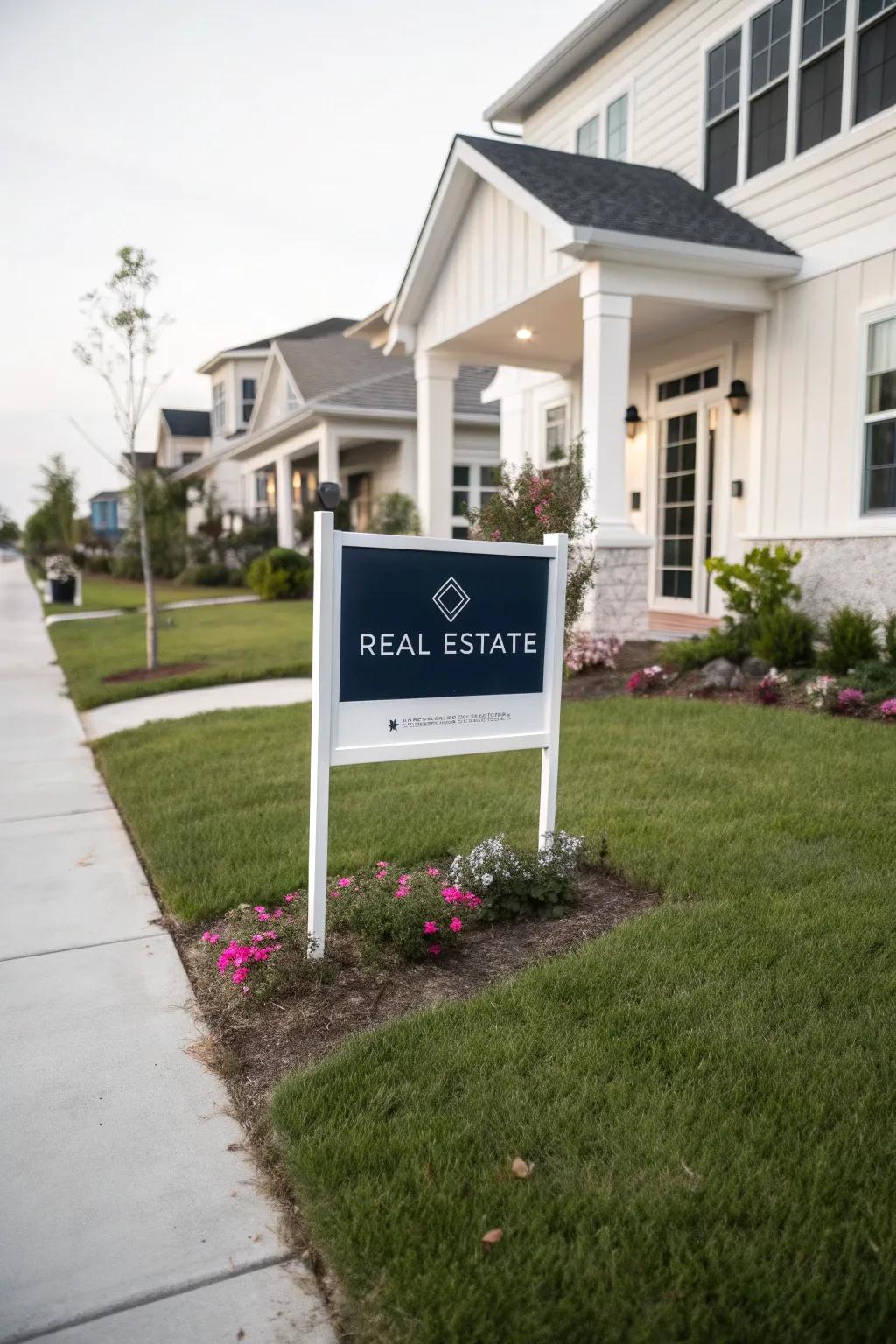 Attract buyers with a sleek real estate banner.